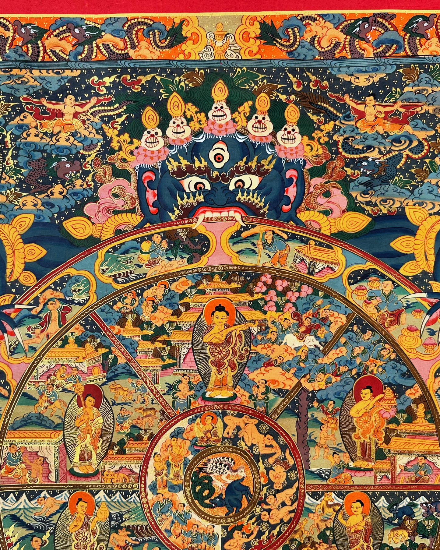 The Wheel of Life (Bhavachakra) Thangka: Mandala of Existence