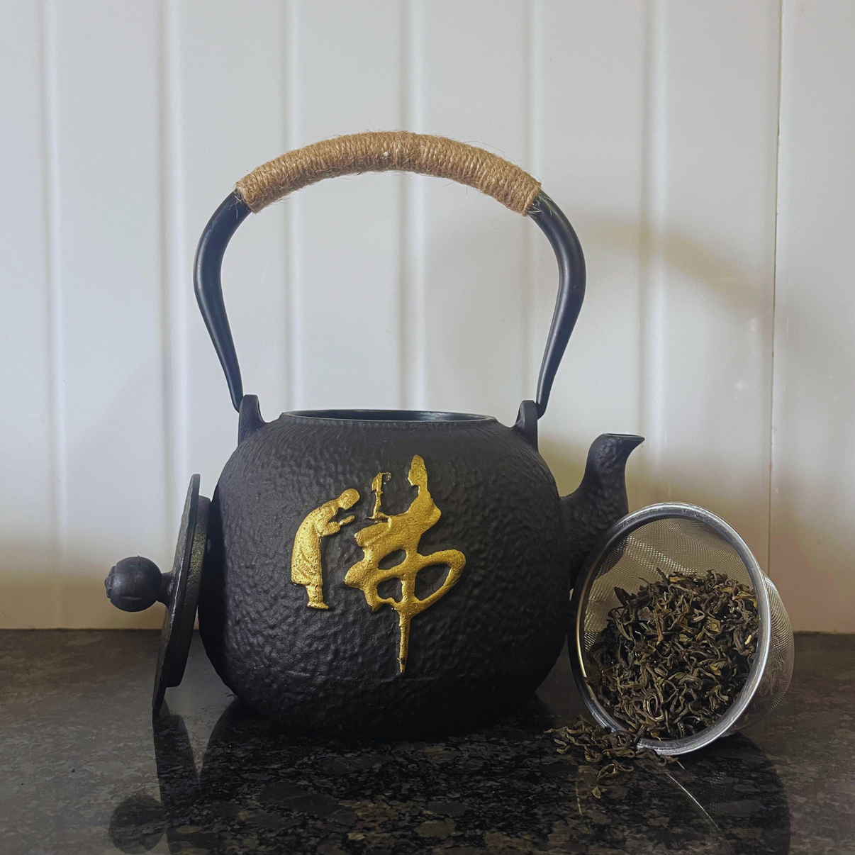 CastIron Hobnail TeaPot Traditional Japanese Tetsubin (TetsuKyusu