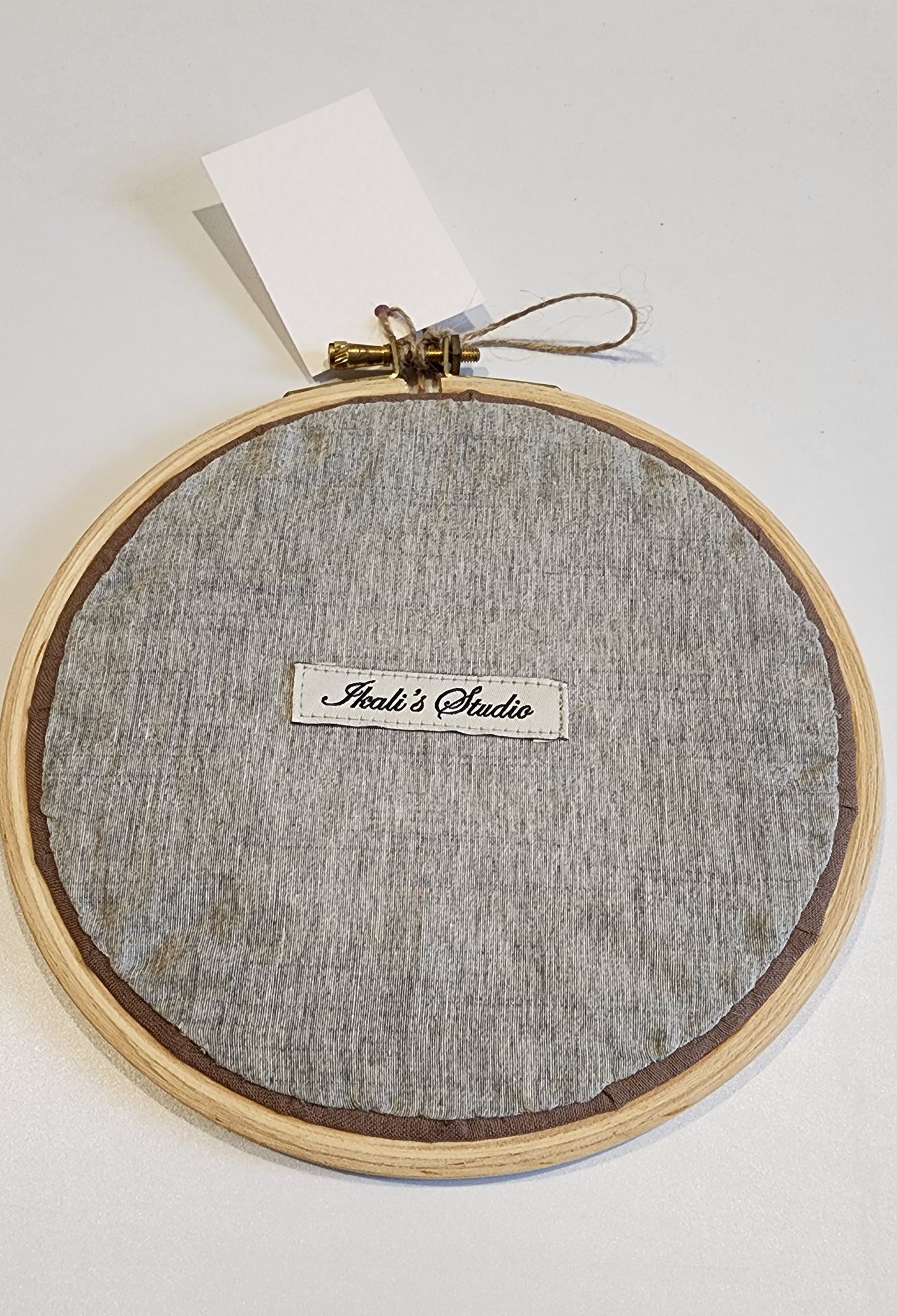 Ikali - Faith Love Grace - Hand-embroidered Wall-hanging Hoop