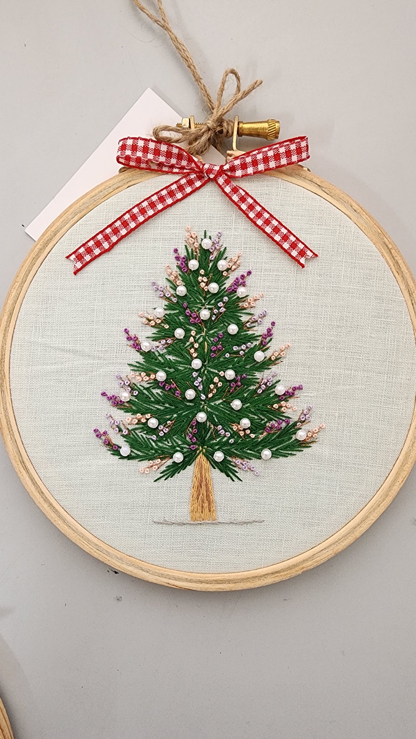 X'mas Hand-embroidered Hoop