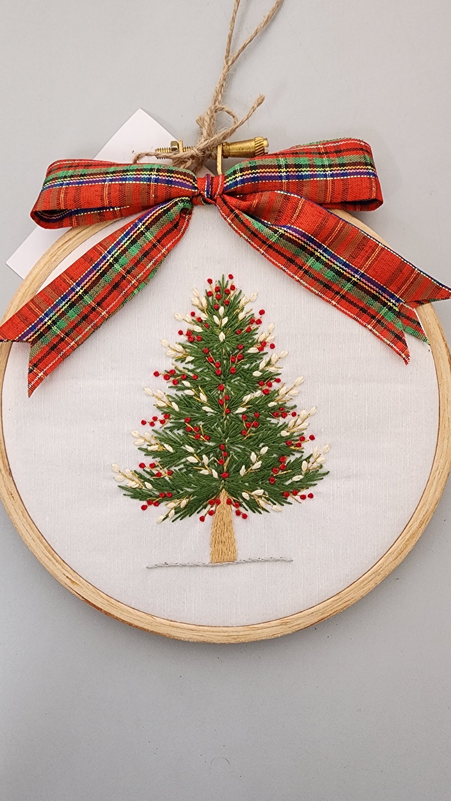 X'mas Hand-embroidered Hoop