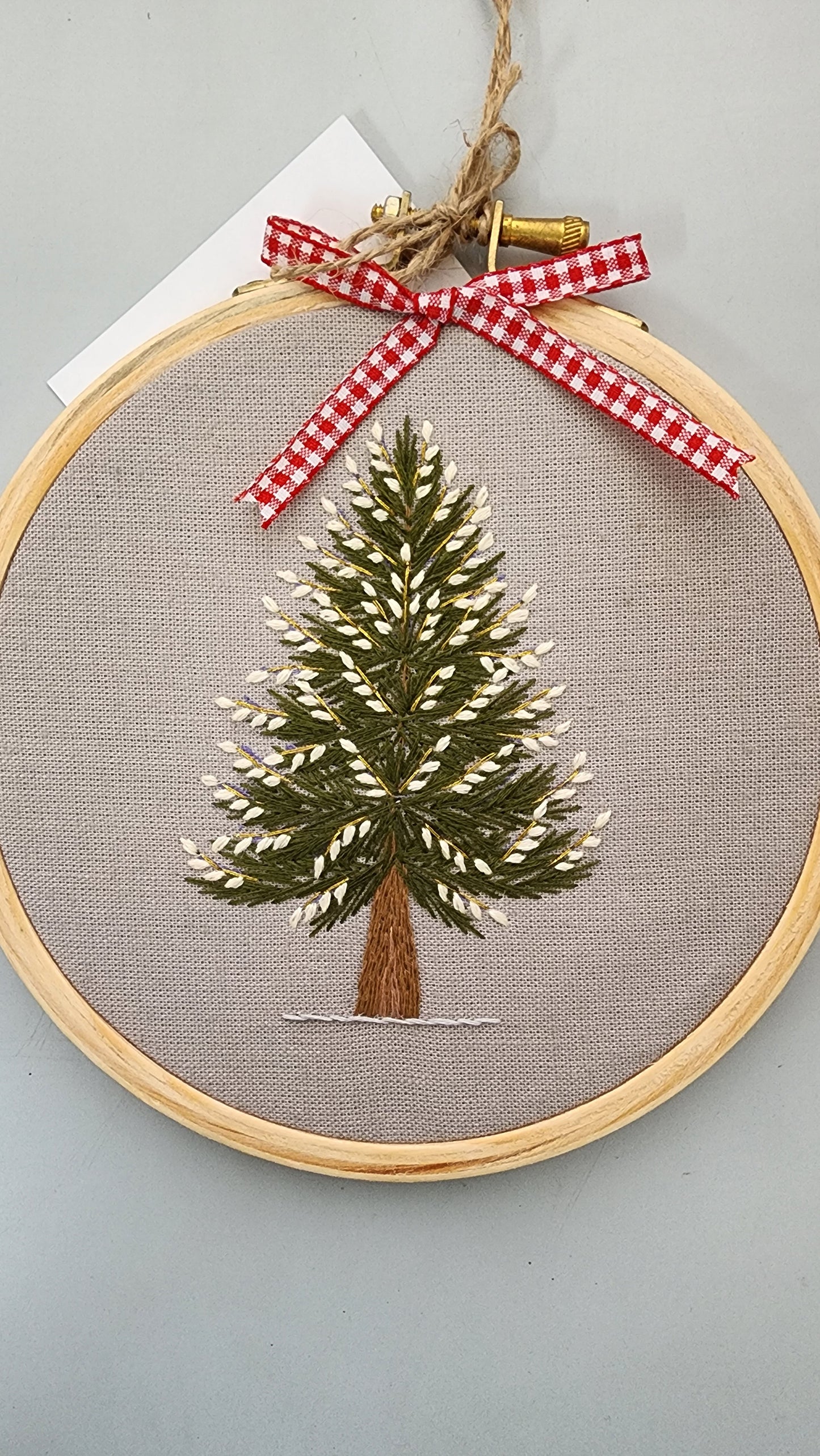 X'mas Hand-embroidered Hoop