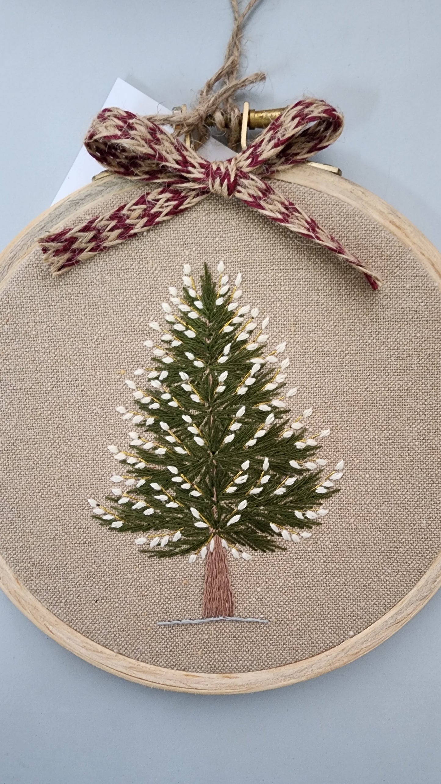 X'mas Hand-embroidered Hoop