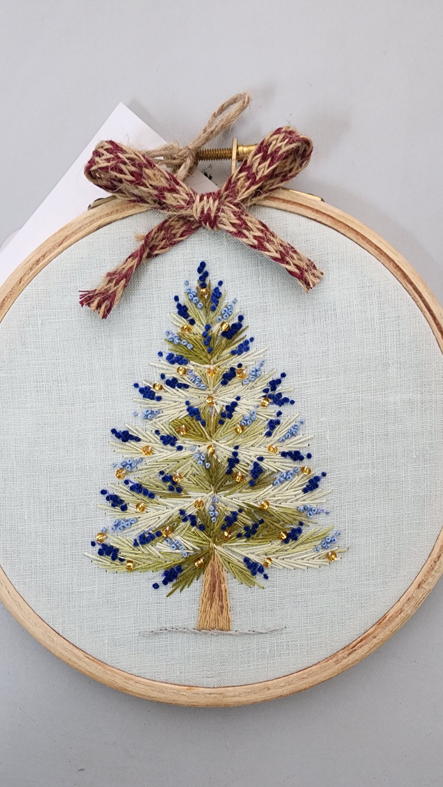 X'mas Hand-embroidered Hoop