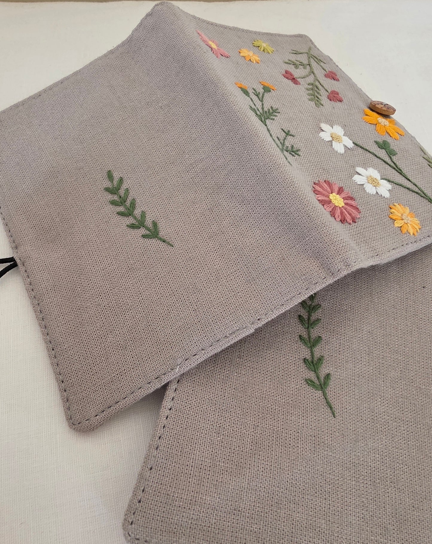 Ikali - Hand-embroidered Passport Jacket - Summer Flowers