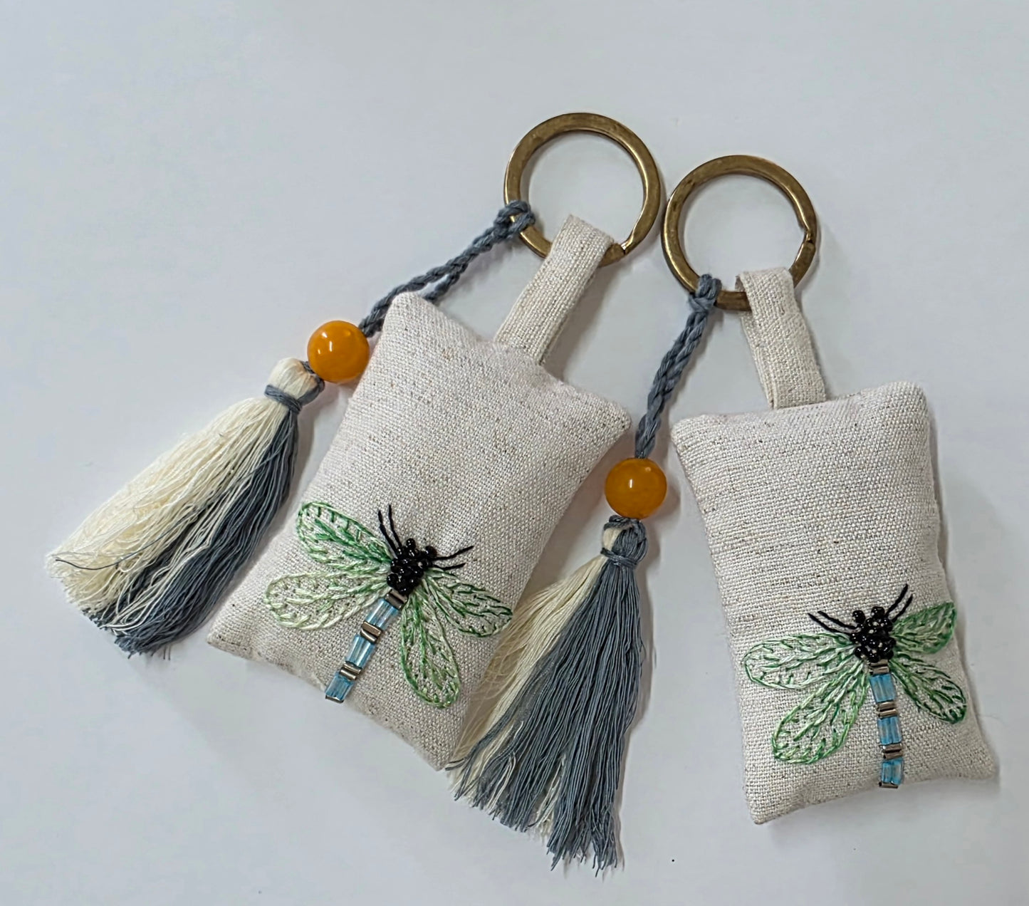 The Bug Series - Hand-embroidered Keychains