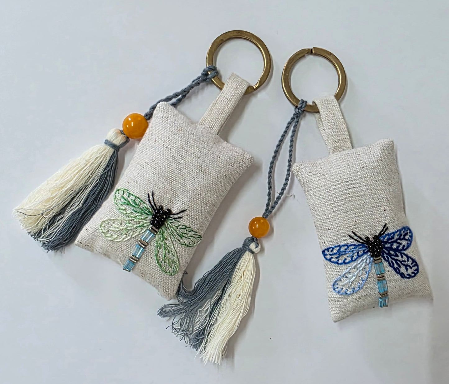 The Bug Series - Hand-embroidered Keychains