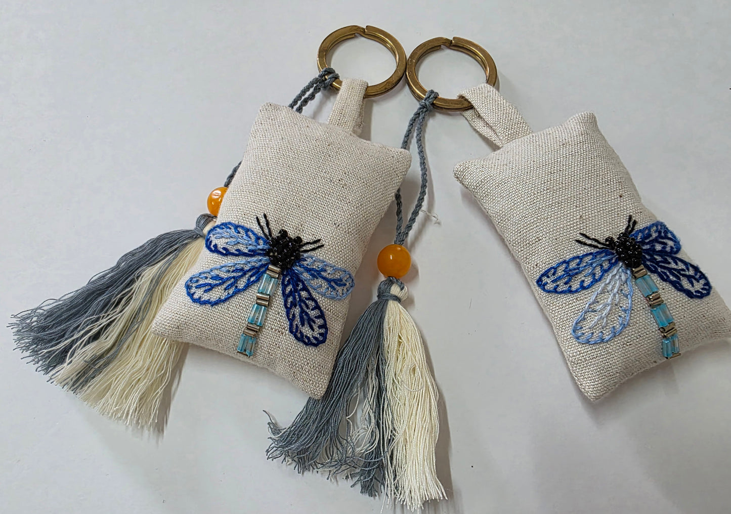 The Bug Series - Hand-embroidered Keychains