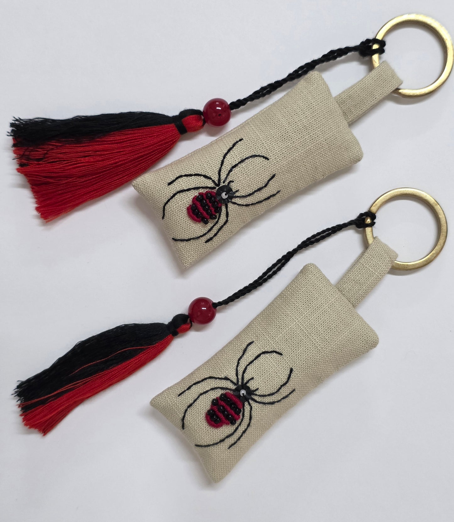 The Bug Series - Hand-embroidered Keychains