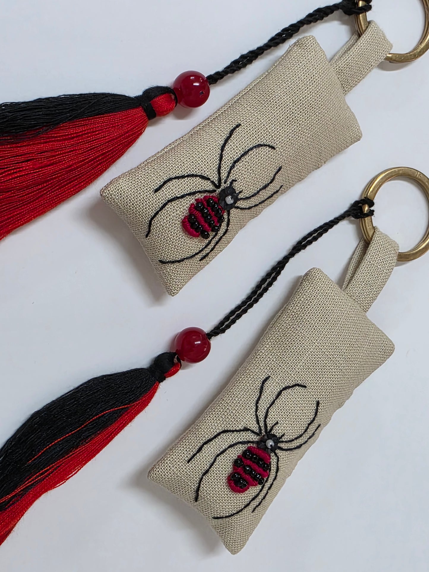 The Bug Series - Hand-embroidered Keychains