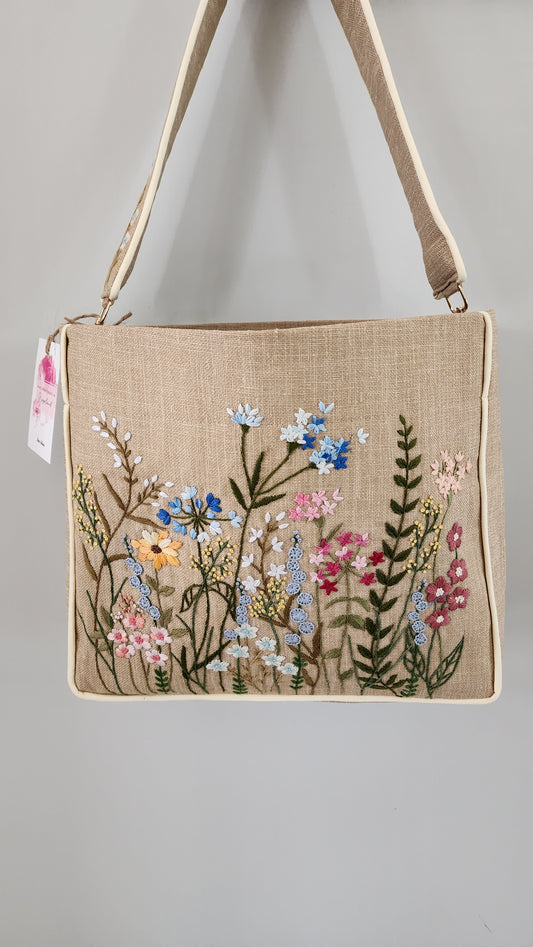 Ikali - Mix Garden - Hand-embroidered Kumstu bo Bag