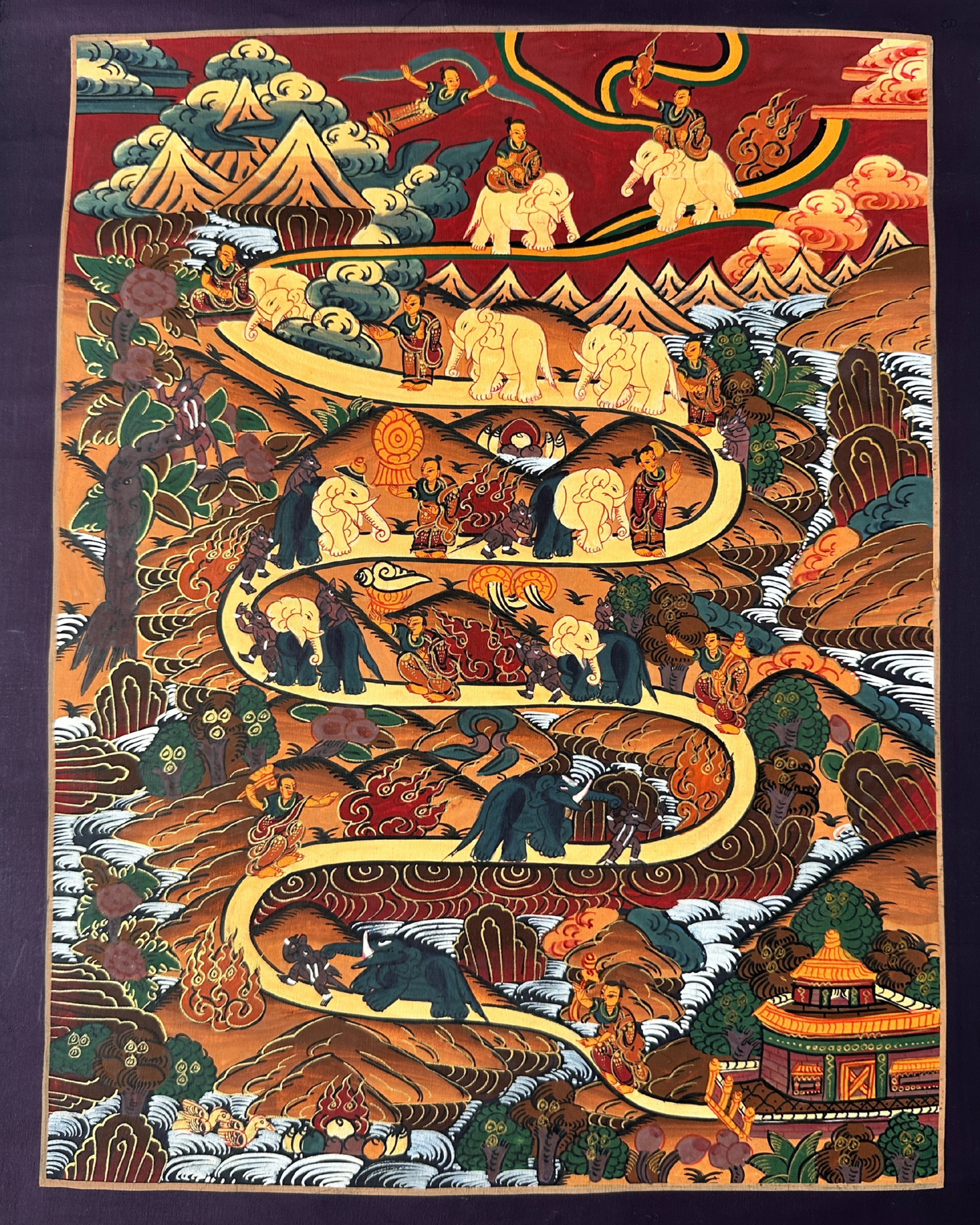 Way to Heaven: Way to Nirvana Thangka
