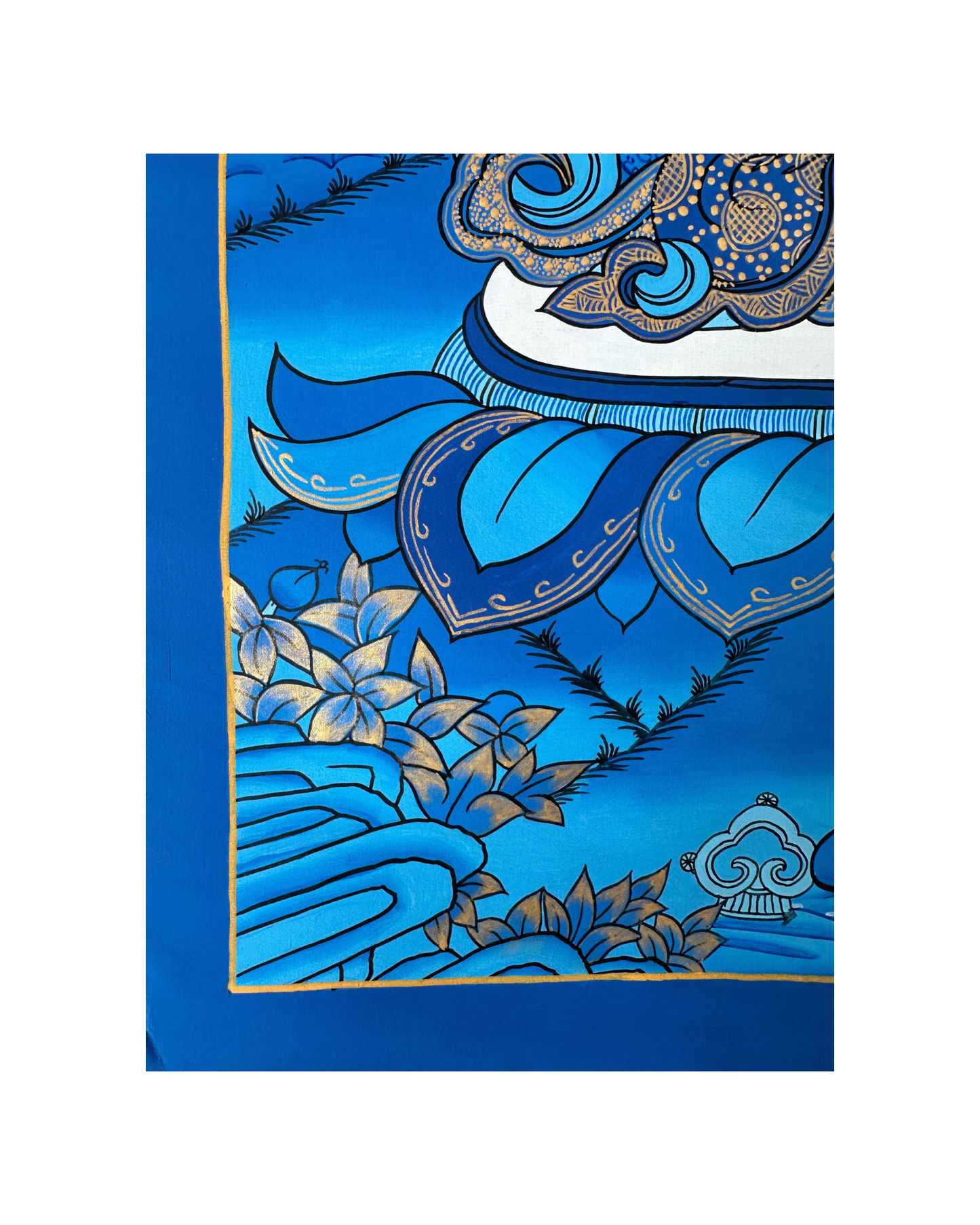 Bodhisattva of Transcendent Wisdom, Manjushri, Prajna (Sanskrit) Thangka