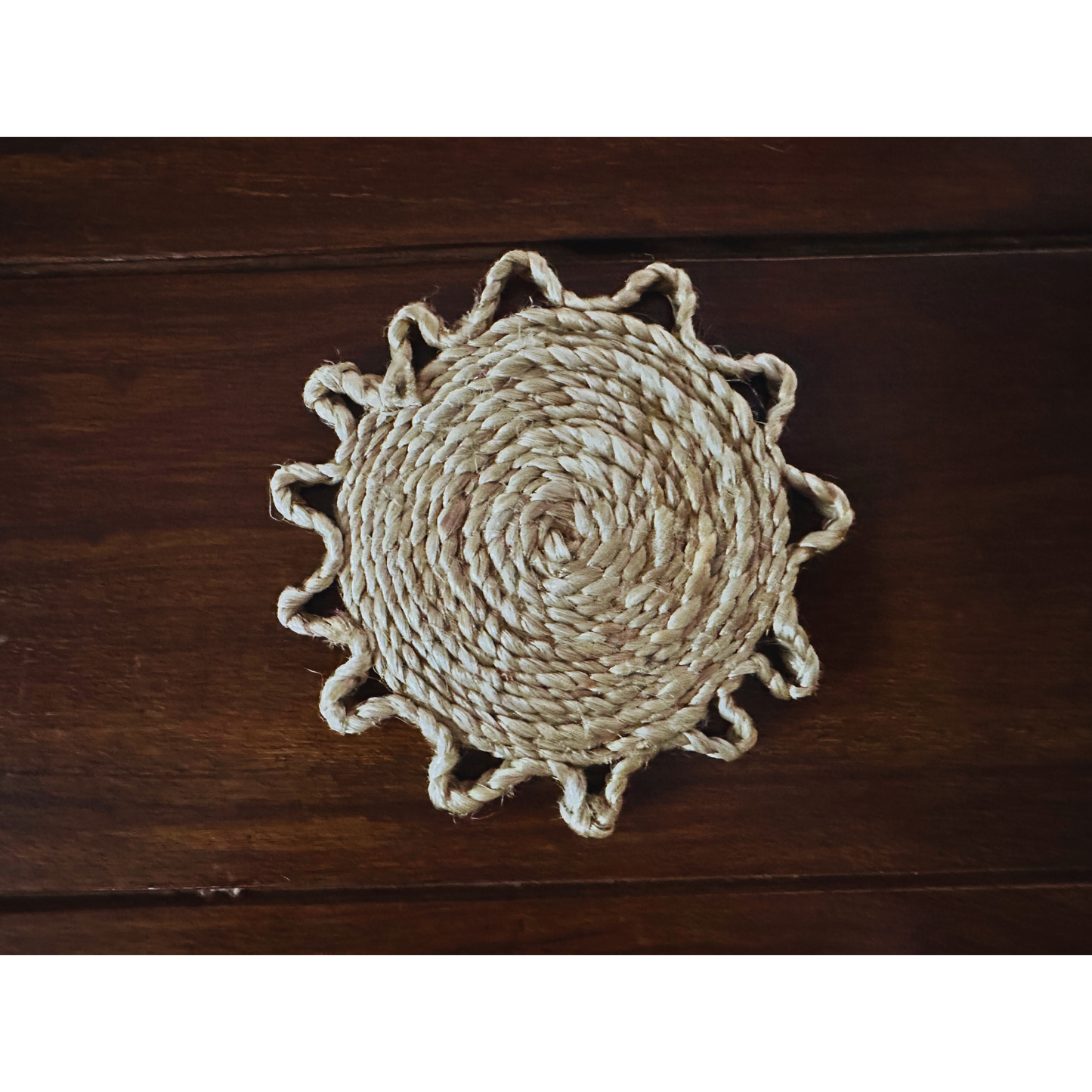 Handwoven Jute Coasters (Set of 6)