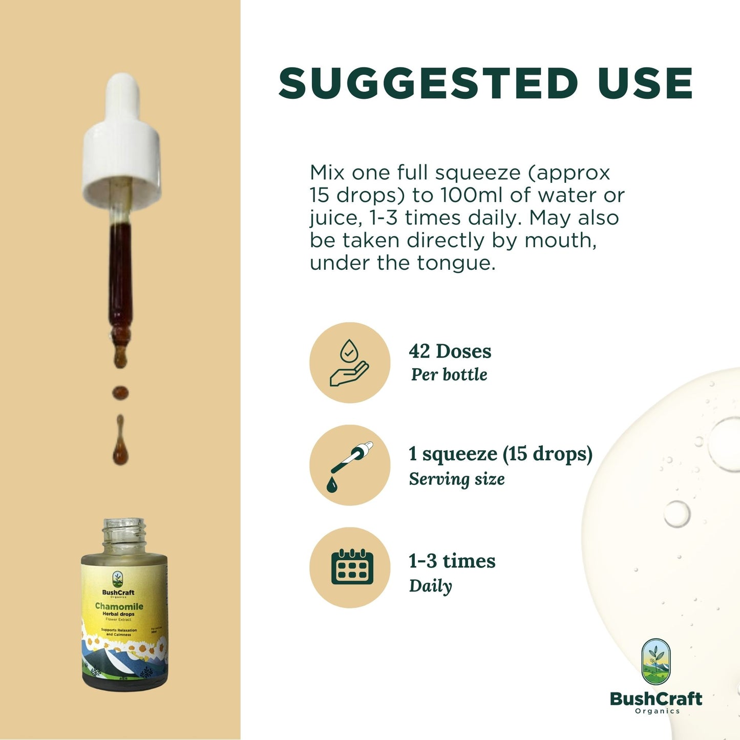 Chamomile Flower Herbal Extract (Matricaria chamomilla) | For Oral Use | 30 ml