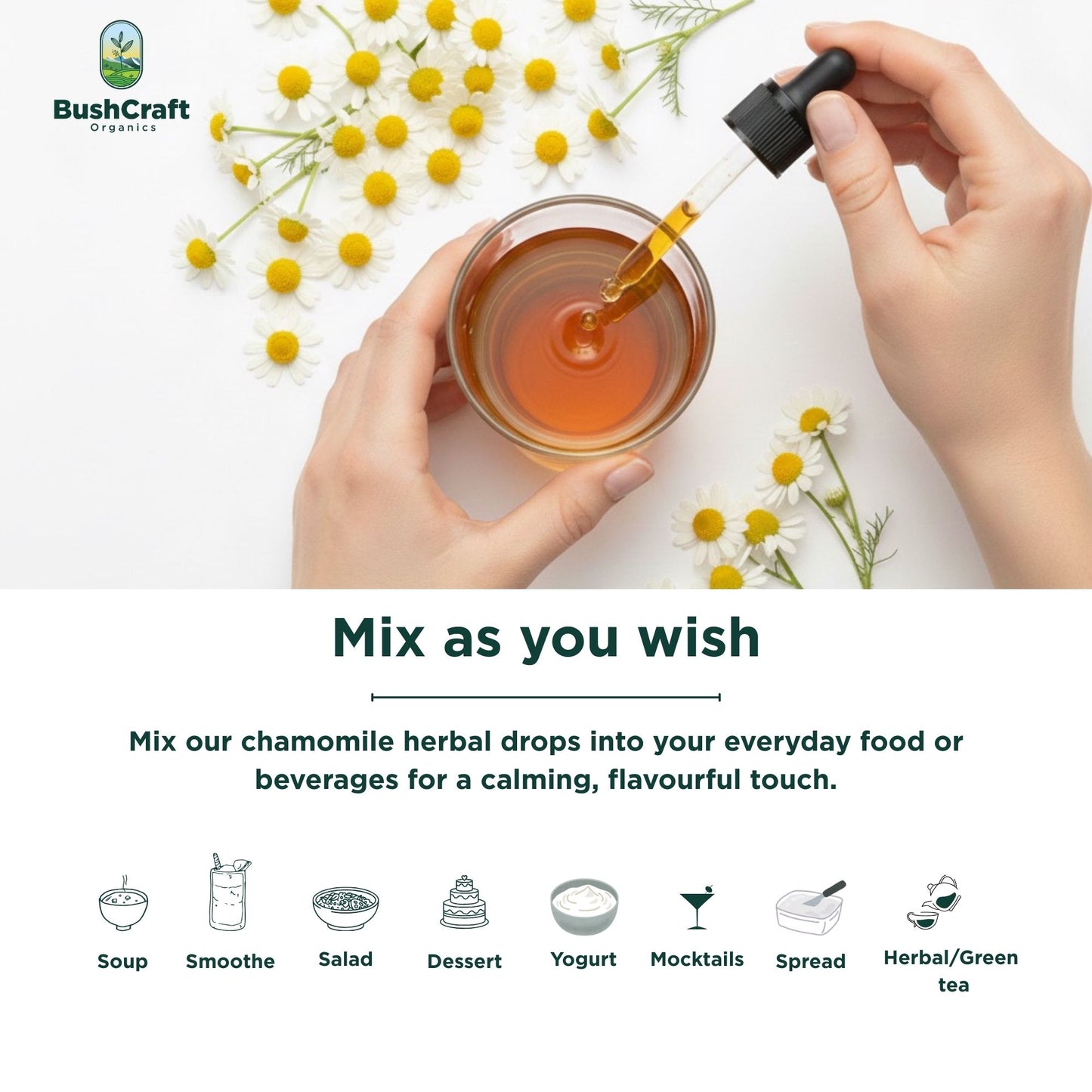 Chamomile Flower Herbal Extract (Matricaria chamomilla) | For Oral Use | 30 ml