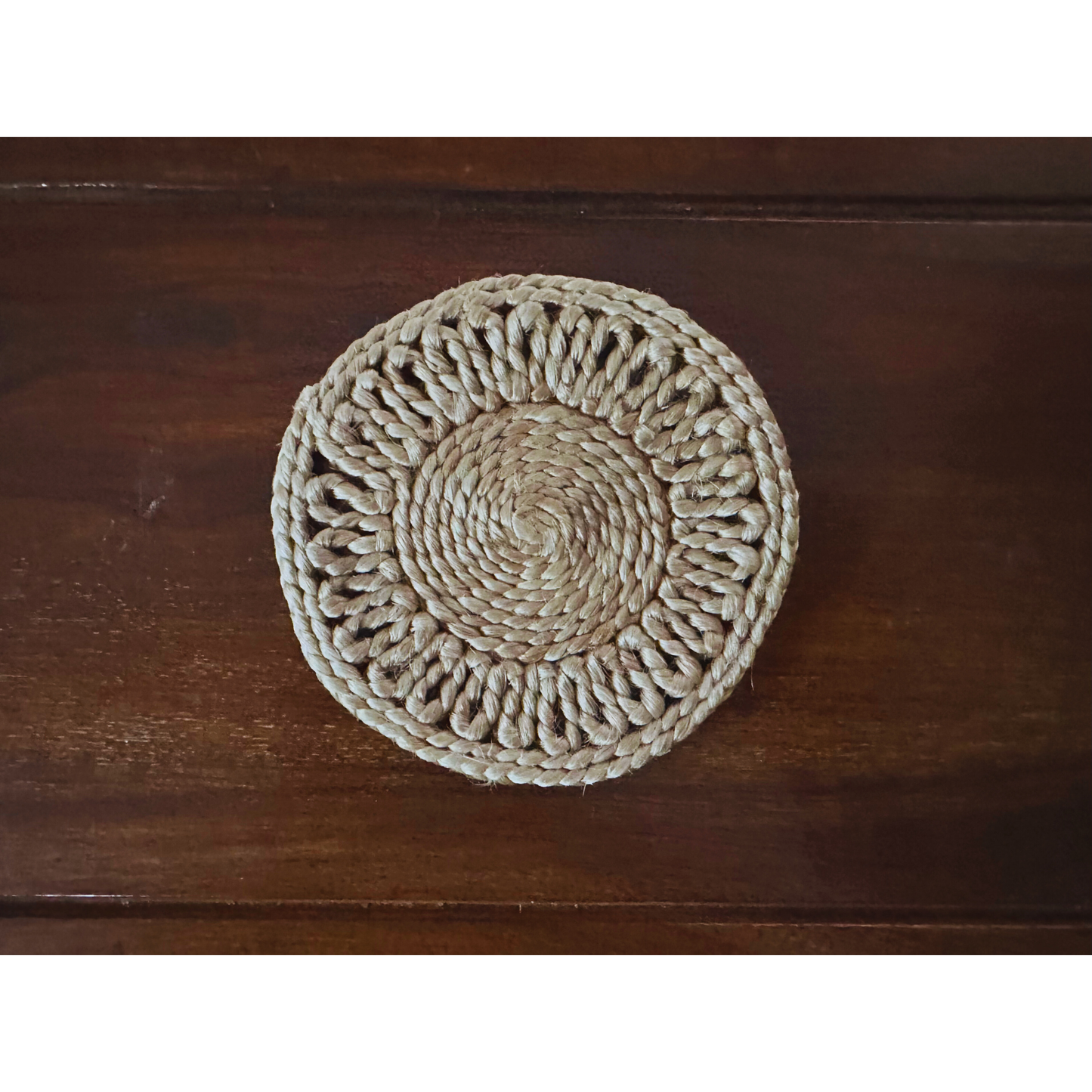 Handwoven Jute Coasters (Set of 6)