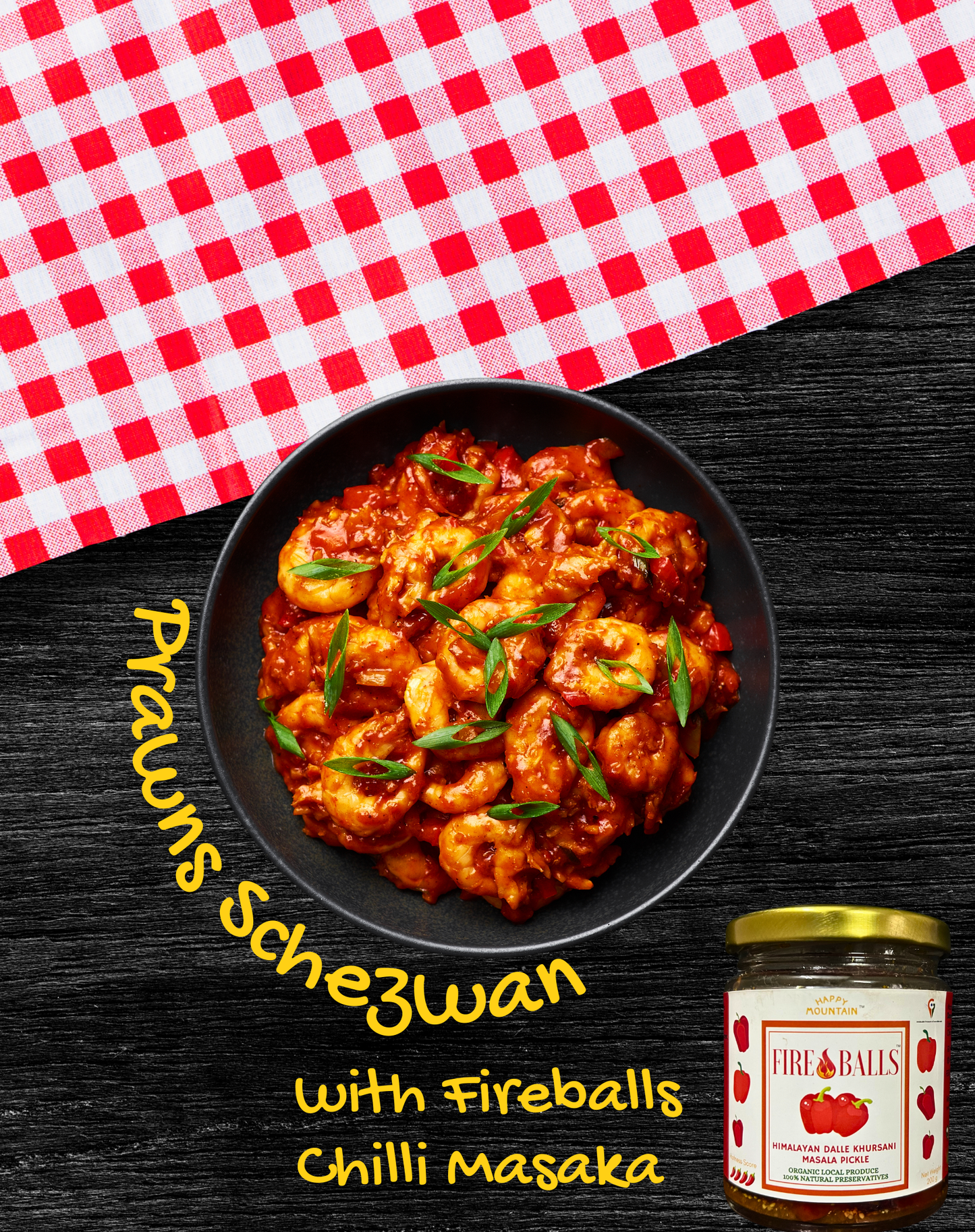 Happy Mountain™ - Fireballs™ - Cherry Chilli Peppers (Dalle Khursani) Masala Pickle Twin Combo (x 2)