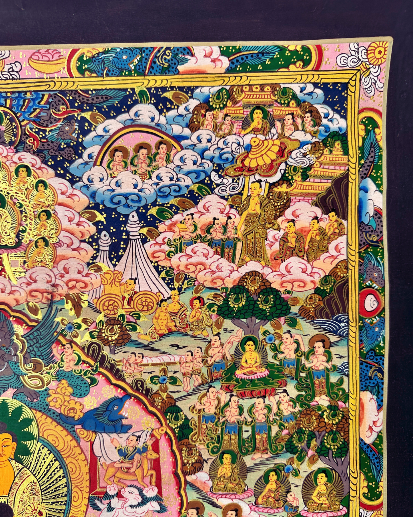 The Life of Buddha Thangka