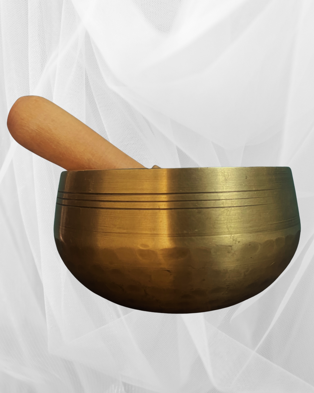 Singing Bowl - 5-metal Panchaloha Hand-hammered Bowl (4 inch) with Wooden Mallet