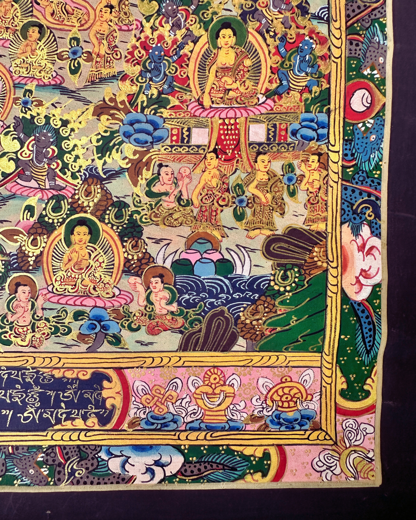 The Life of Buddha Thangka