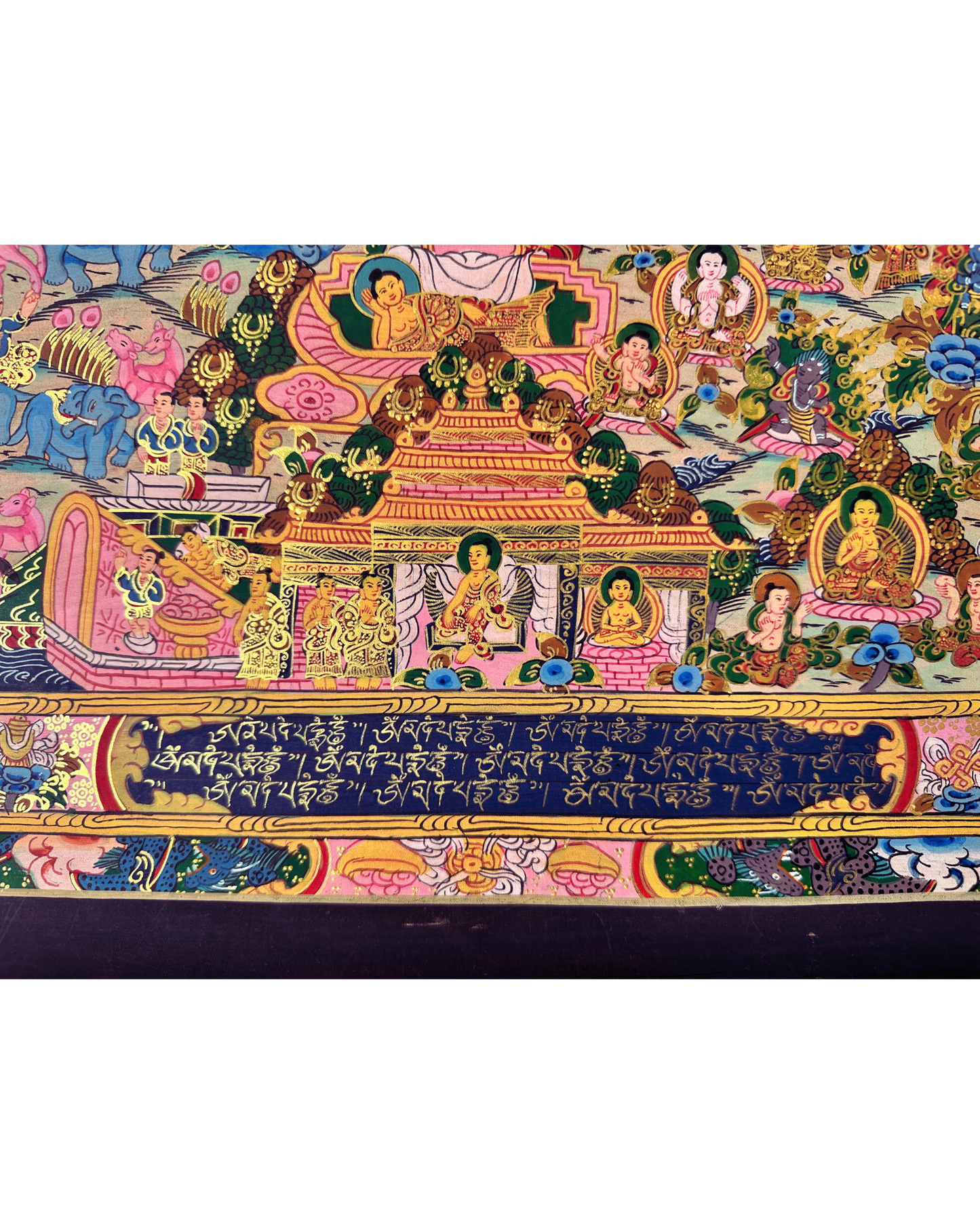 The Life of Buddha Thangka