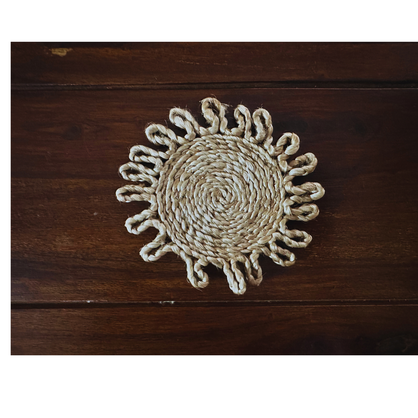 Handwoven Jute Coasters (Set of 6)