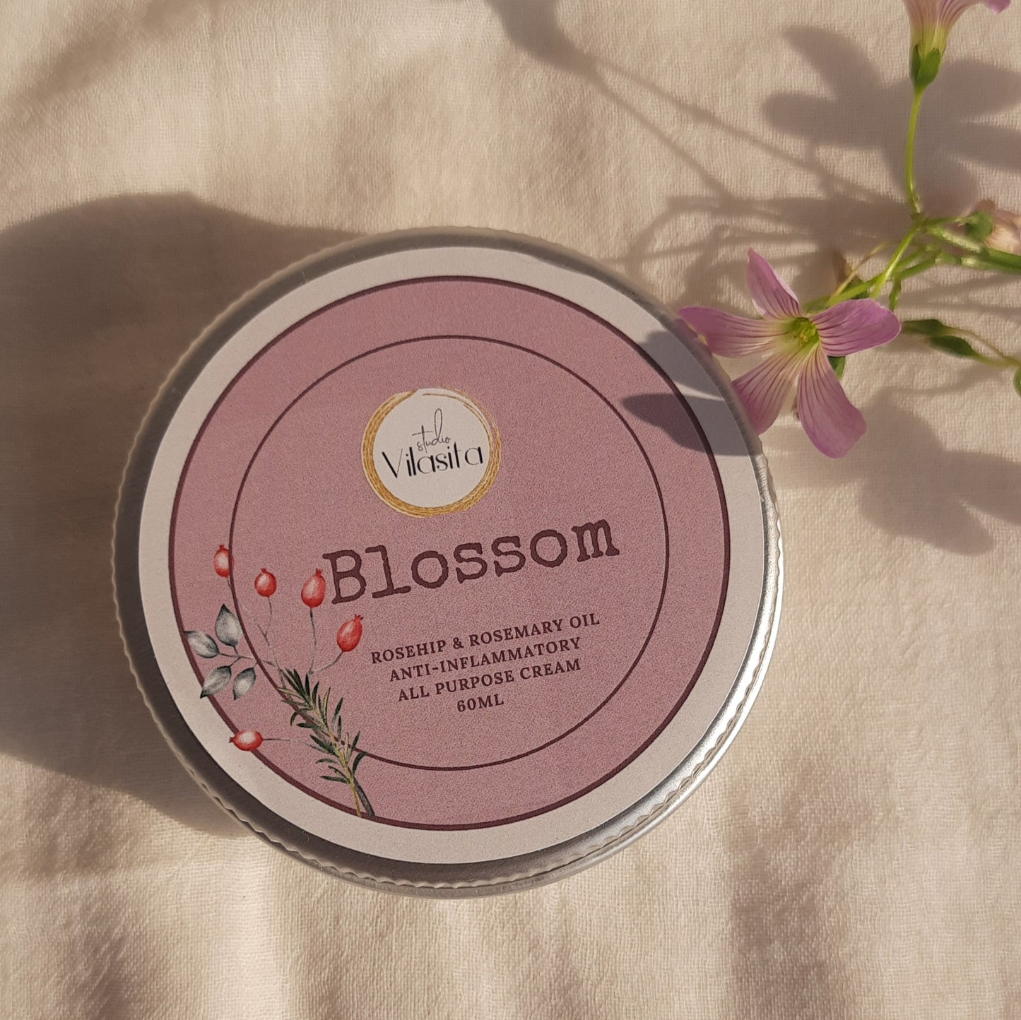 Studio Vilasita - Blossom -  Rosehip and Rosemary Oil - Anti-inflammatory All-purpose Cream
