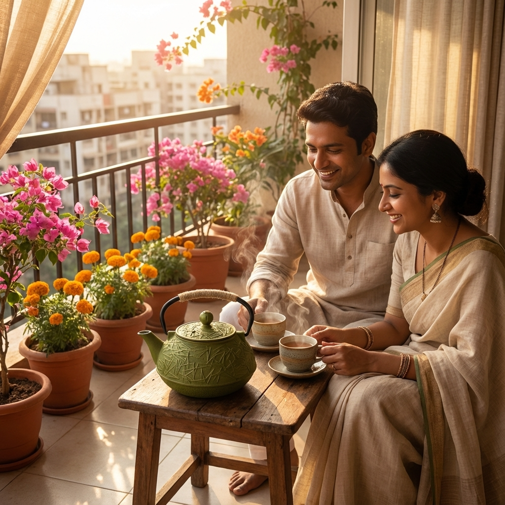 Cast-Iron Hobnail TeaPot - Traditional Japanese Tetsubin (Tetsu-Kyusu) Olive Abstract TeaPot 900ml