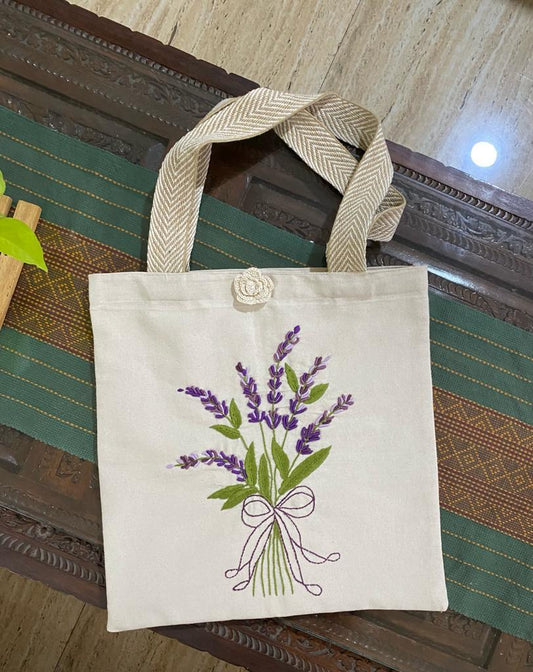 Avirose - Just For You - Hand-embroidered Tote