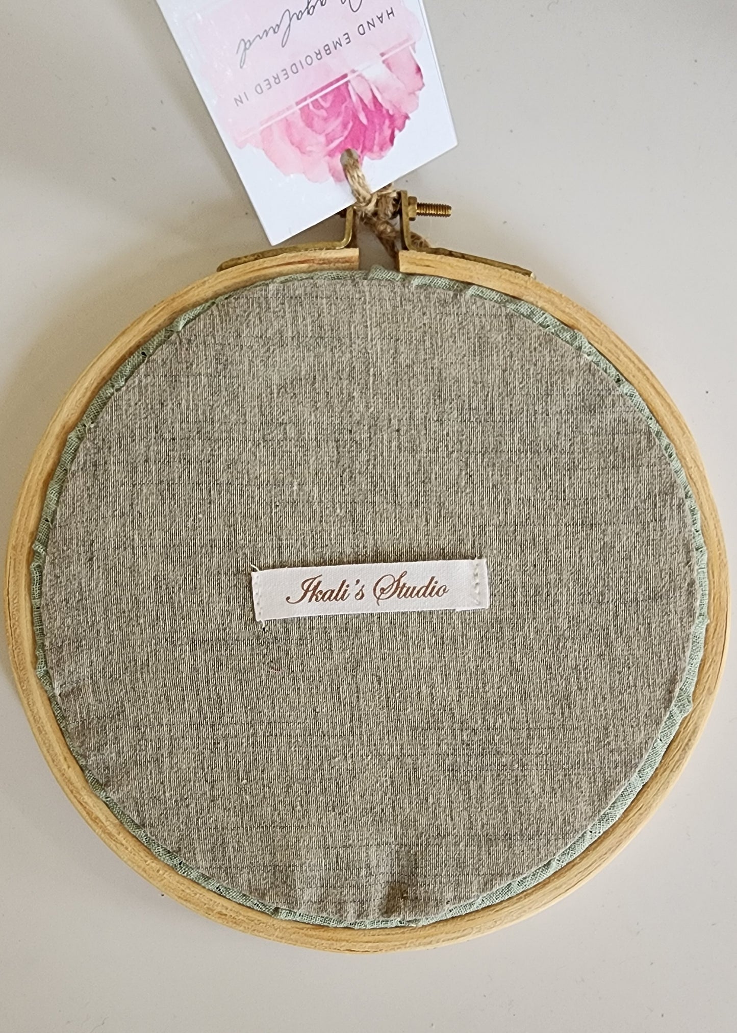 Ikali - Faith Grace Love - Hand-embroidered Wall-hanging Hoop