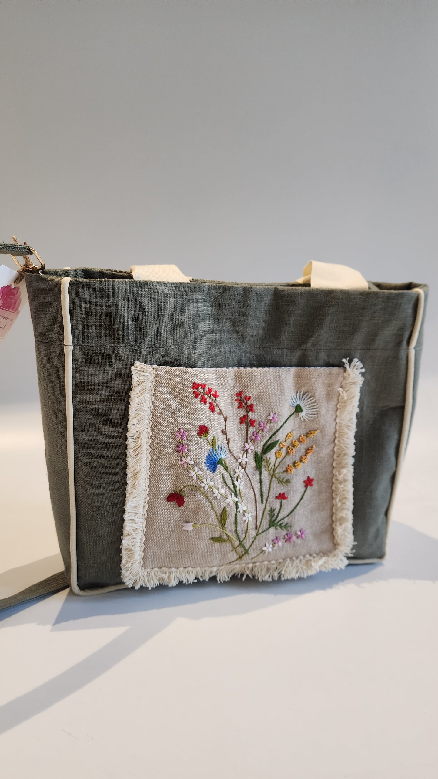 Ikali - Another Floral Bouquet - Hand-embroidered Kumstu bo Bag