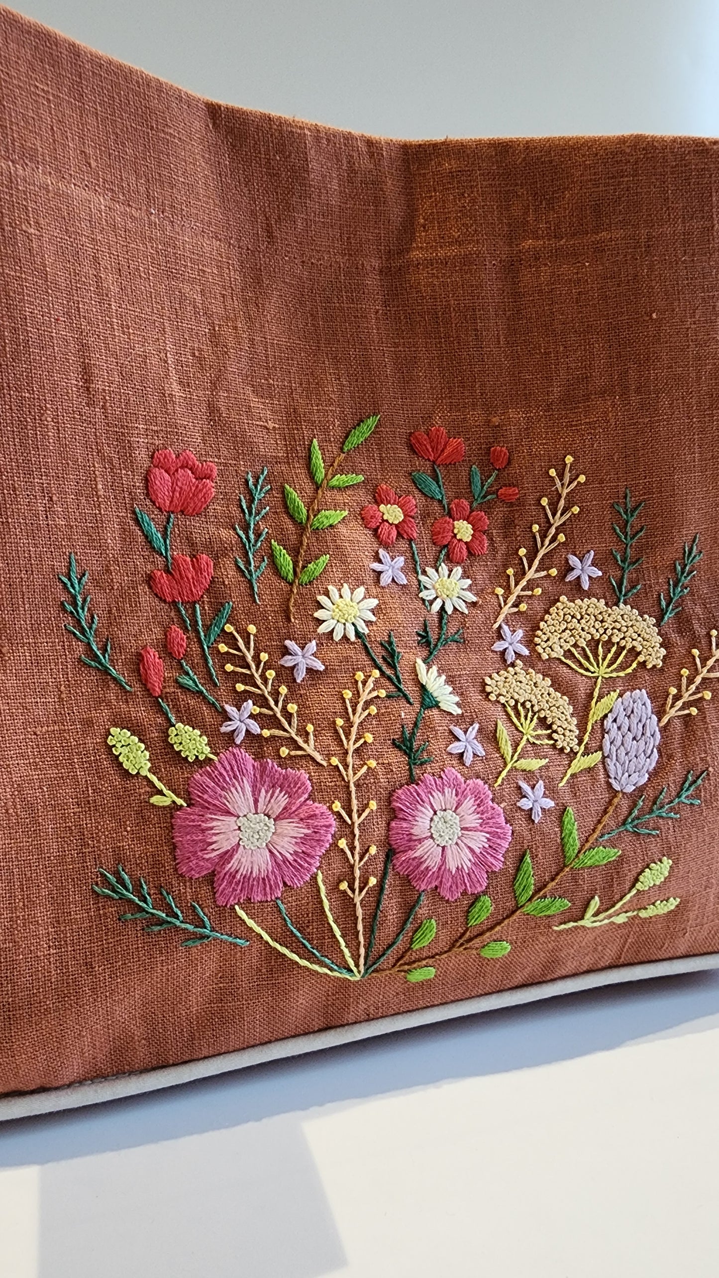 Ikali - Floral Burst - Hand-embroidered Kumstu bo Bag