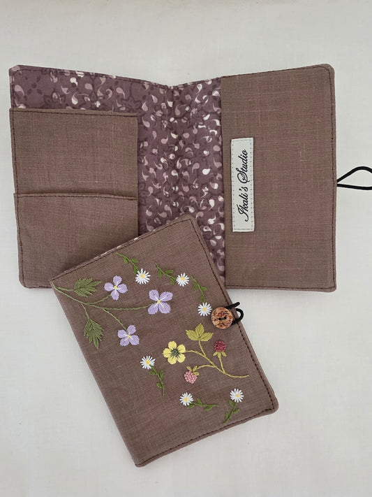 Ikali - Hand-embroidered Passport Jacket - Flower Flow