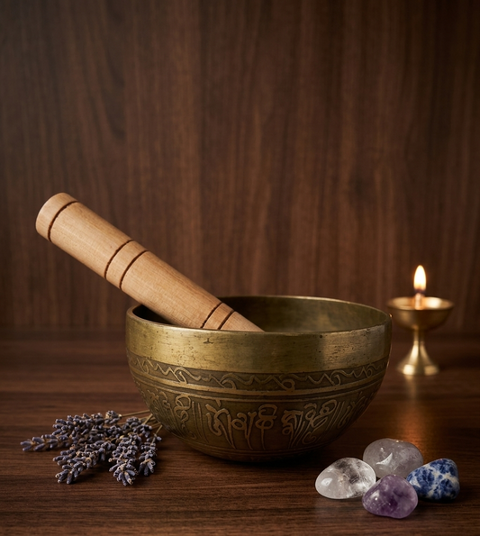 Singing Bowl - Bronze Bowl (5 inch) with Wooden Mallet
