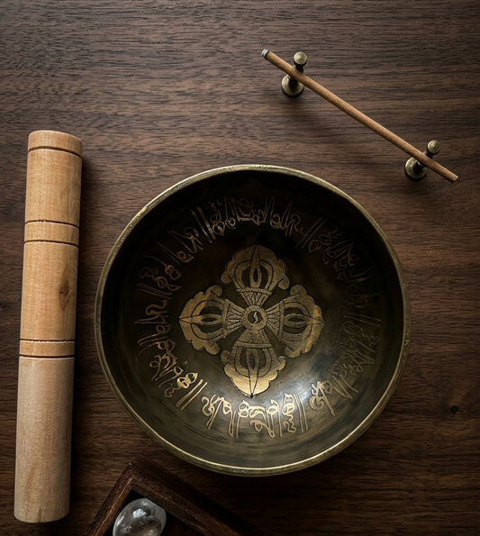 Singing Bowl - Bronze Bowl (5 inch) with Wooden Mallet