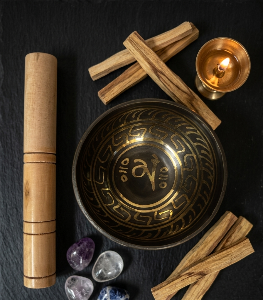 Singing Bowl - Bronze Bowl (4 inch) with Wooden Mallet