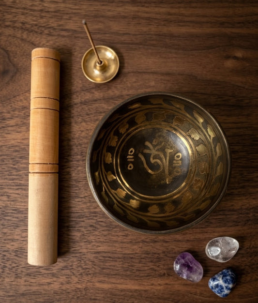 Singing Bowl - Bronze Bowl (4 inch) with Wooden Mallet
