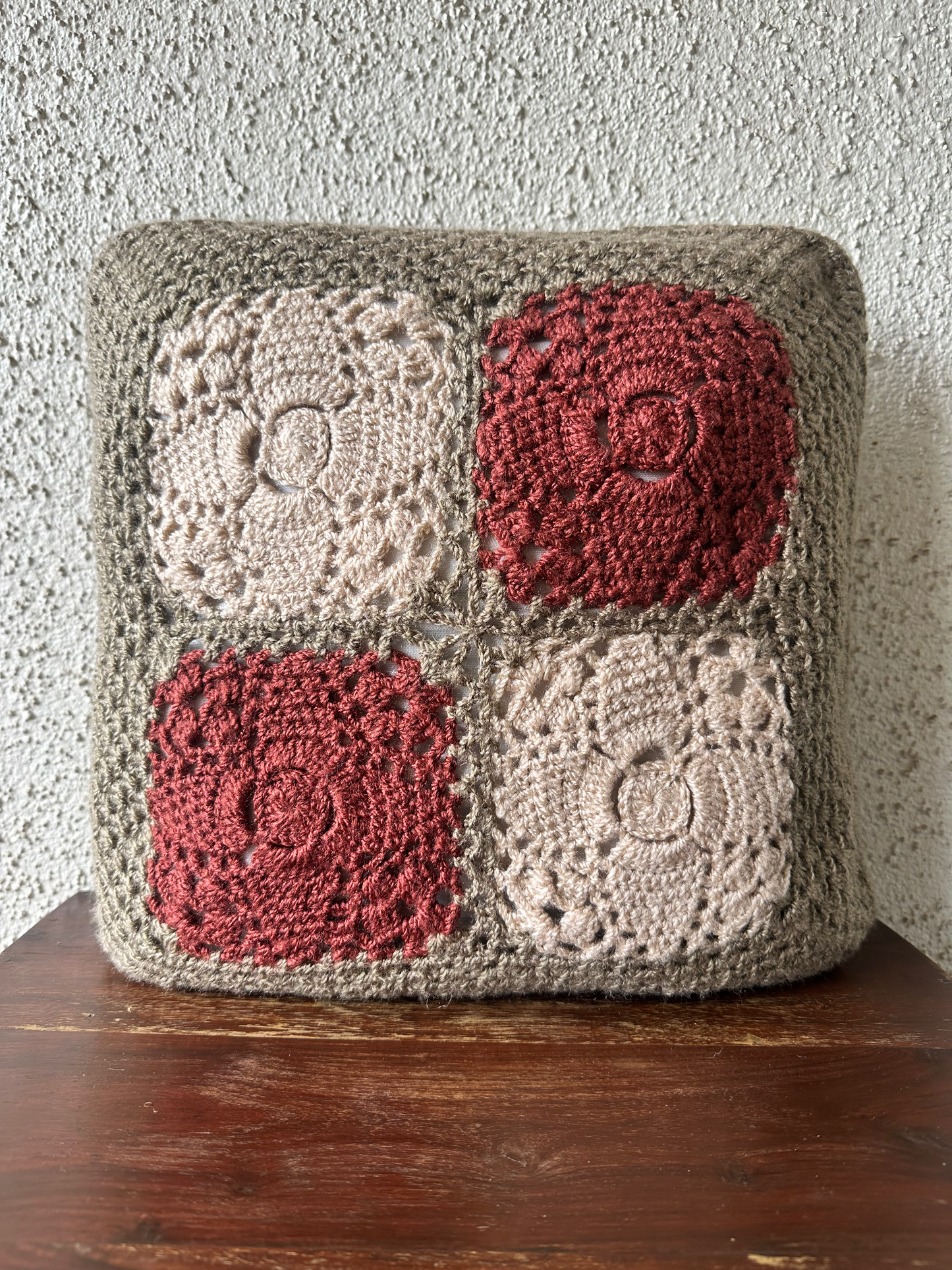 Hand-crochet Reversible Cushion Cover (Set of 2)