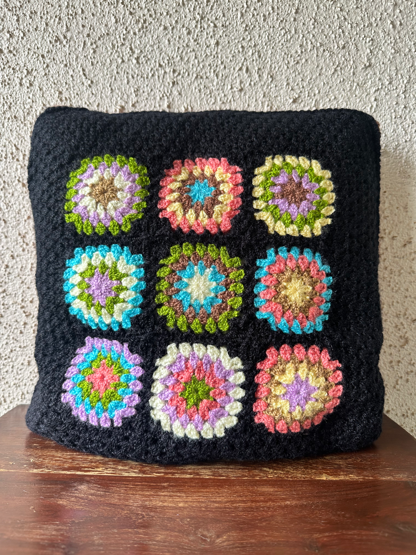Hand-crochet Reversible Cushion Cover (Set of 2)