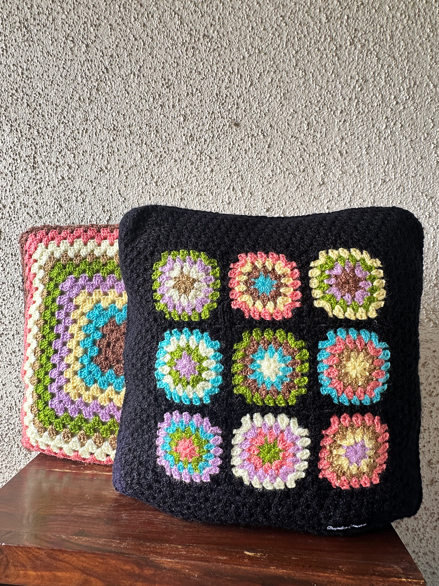 Hand-crochet Reversible Cushion Cover (Set of 2)