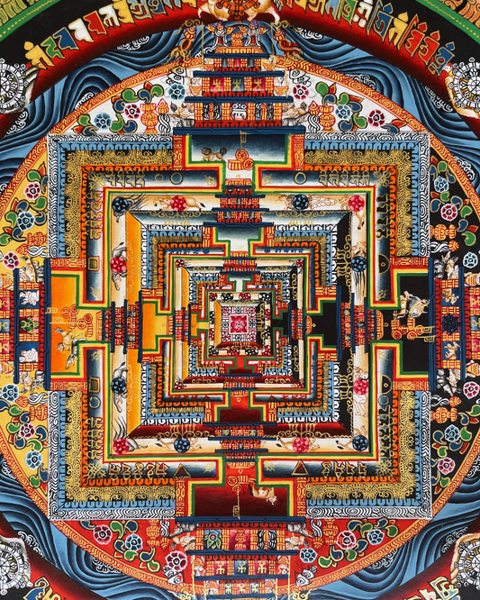 Kalachakra Mandala: Wheel of Time Thangka