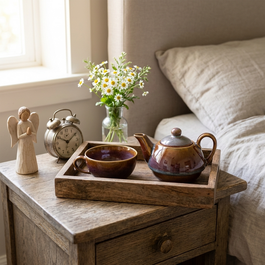 Teapot and Cup - SandStorm - A Complete Solo TeaSet