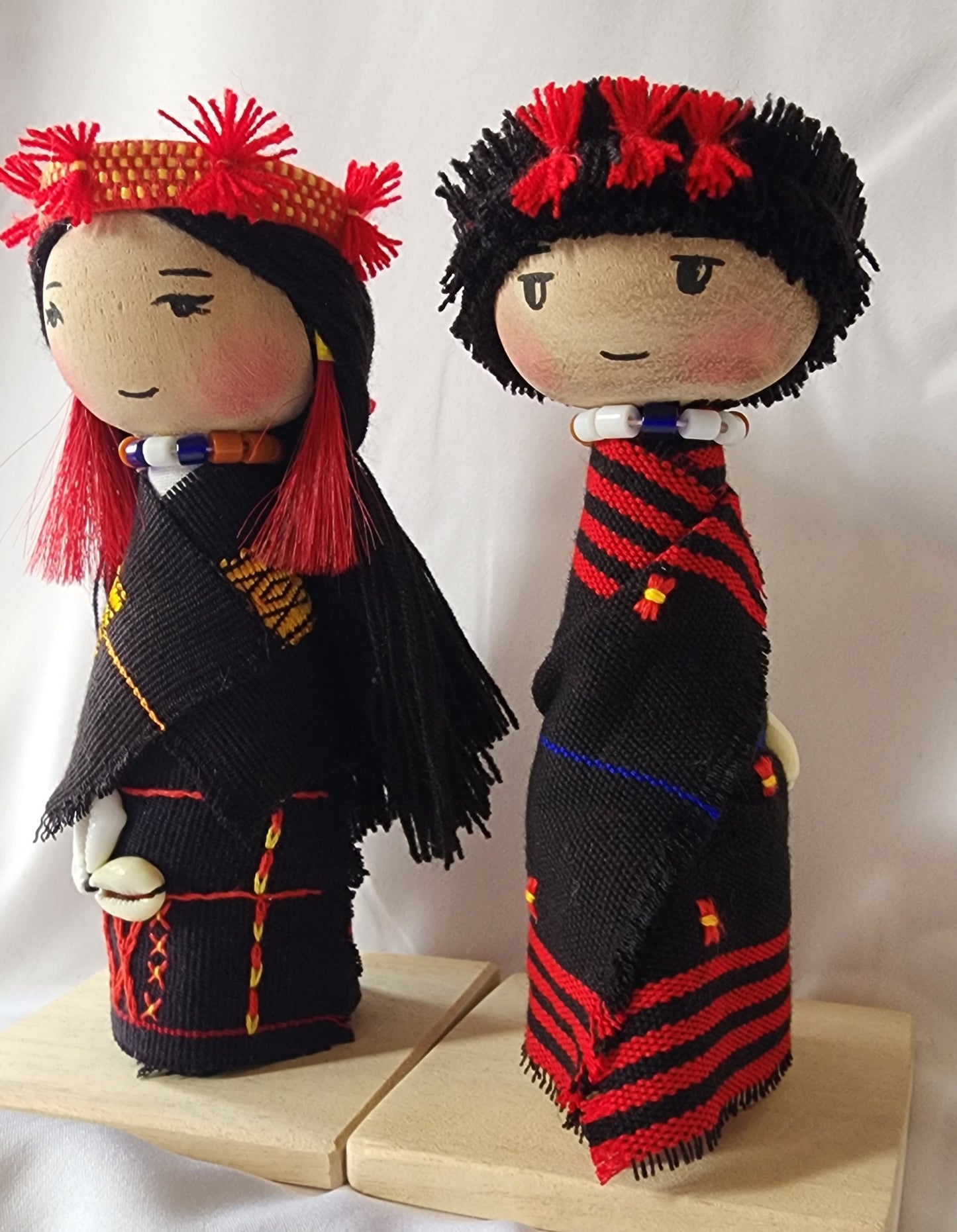Ikali - Little Naga - Sumi Couple - Wooden Doll Pair