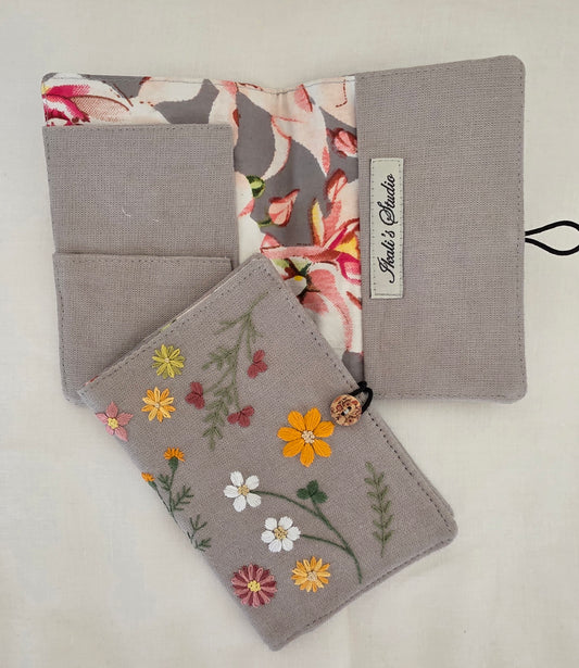 Ikali - Hand-embroidered Passport Jacket - Summer Flowers