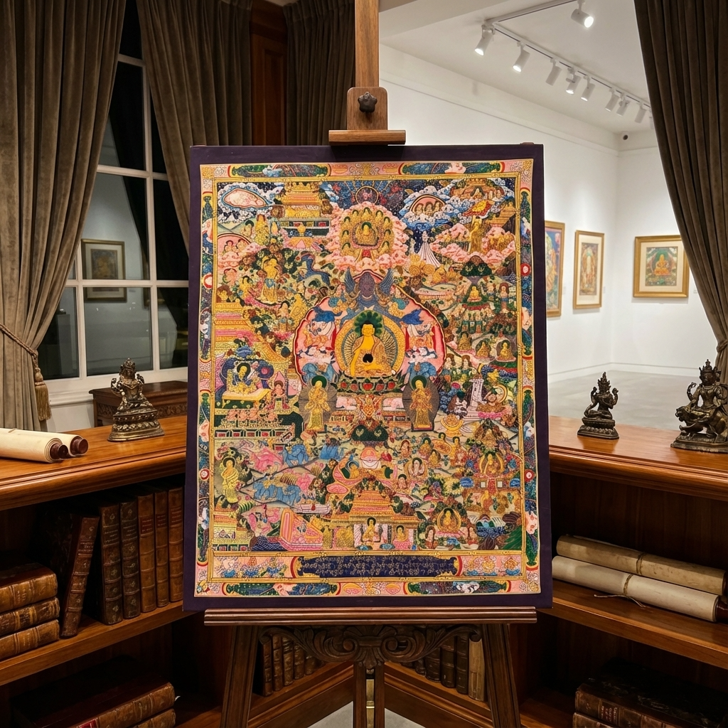 The Life of Buddha Thangka