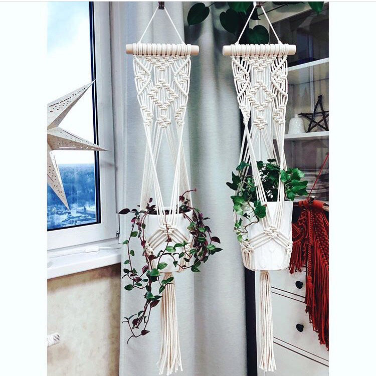 Macrame Mesh Planter