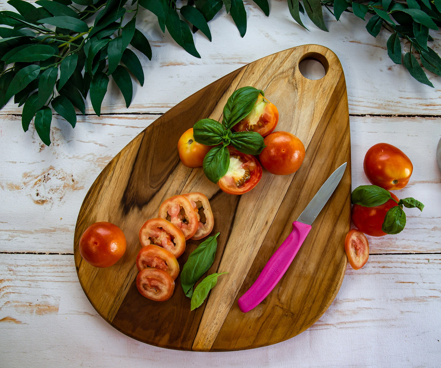 Egg-shaped Teakwood Platter / Cheese Board