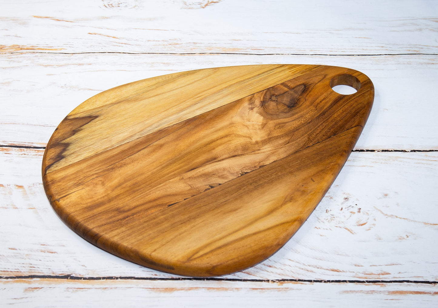 Egg-shaped Teakwood Platter / Cheese Board