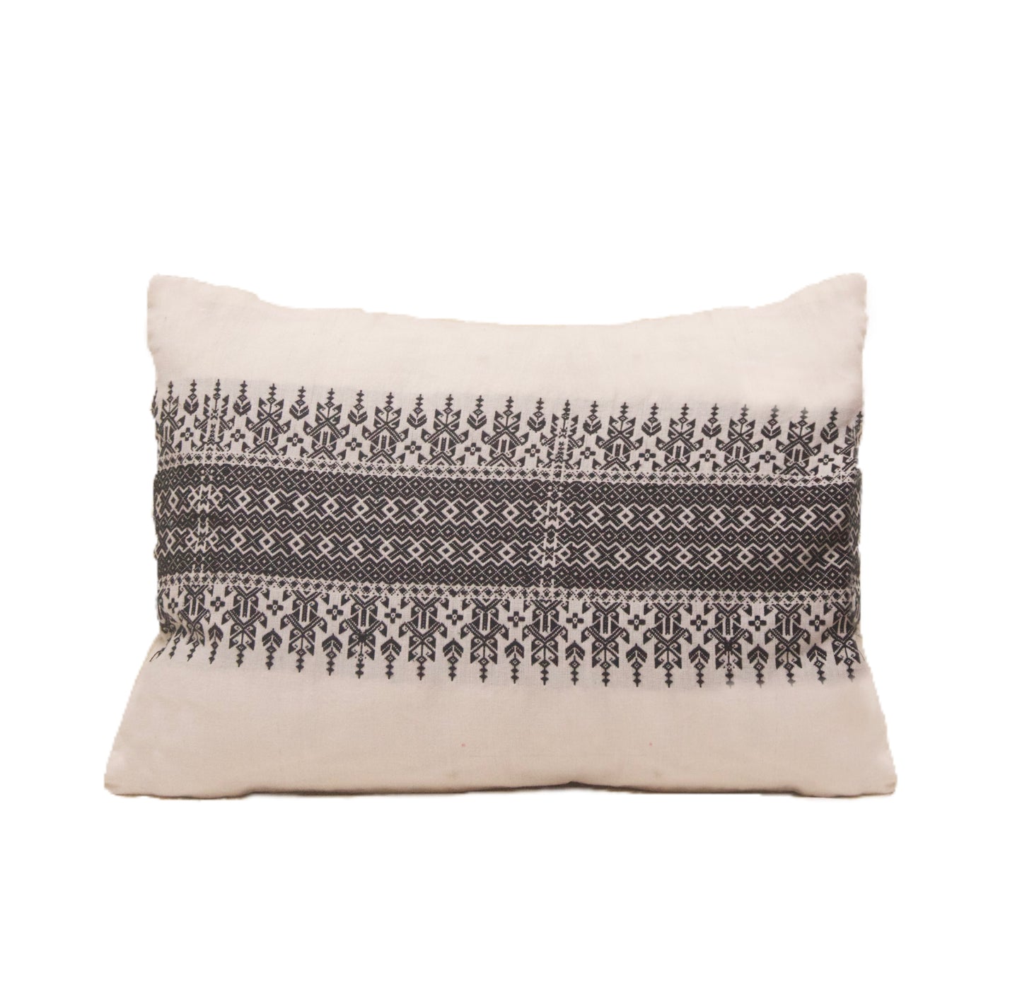 Kachari Handwoven Cotton Cushion Cover with Tribal Motif